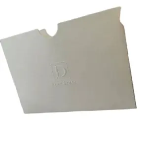 Enveloppes de mariage Enveloppes en papier d'art blanc mat avec logo en relief personnalisé avec carte de remerciement