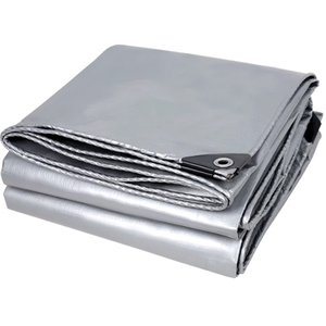 Personnalisé 180GSM Argenté Tissu Imperméable Auvent Extérieur <span class=keywords><strong>Ombrage</strong></span> <span class=keywords><strong>Voile</strong></span> Bateau Voiture Camion Couverture Imperméable PE Bâche - Product Image 1