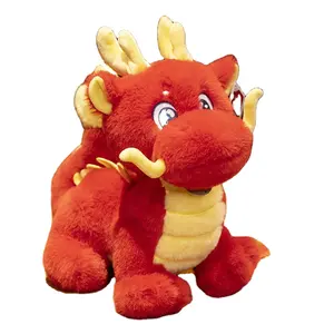 2024 Hot Sale chinesisches Neujahr von Dragon Plüsch Soft Stuffed Animal Dragon Plüsch tier für Neujahr Festival Geschenk für Klauen maschine