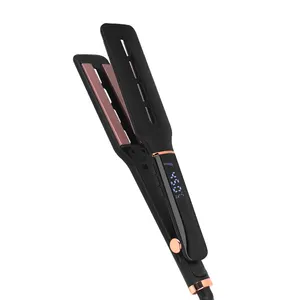 Hot Sale LCD Temperature Display Fast Heating Customized Titanium Flat Irons High Quality Professional Hair Straightener