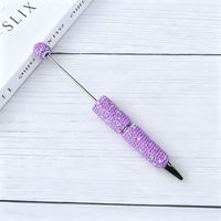 Nouveau stylo diamant AB impeccable 2026, couleur bonbon fluorescente, motif dessin animé mignon, stylo perlé pour la pop européenne et américaine