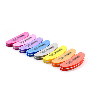 Mini Lima de Uñas de Esponja en Forma de Media Luna, Doble Cara, con Color, para Pulir y Lijar, Elástica, de EVA, Herramienta de Manicura para Salón - Product Image 4