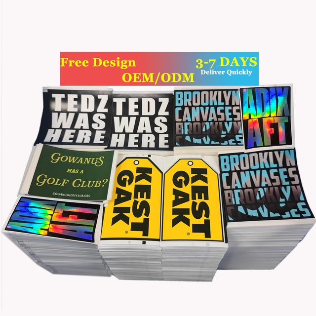 New Material Hologram Eggshell Stickers Custom Graffiti Eggshell Sticker Holographic Vinyl Sticker