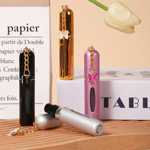 5ml Aluminum Tube Glass Portable Perfume <strong>Spray</strong> Bottle with Butterfly Pendant <strong>Window</strong> Travel Packaging - Product Image 4