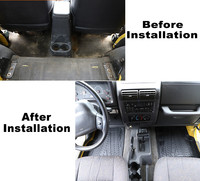 Accessoires de voiture, tapis de pied de voiture, doublure de cargaison, adapté pour Jeep Wrangler TJ 1997-2006