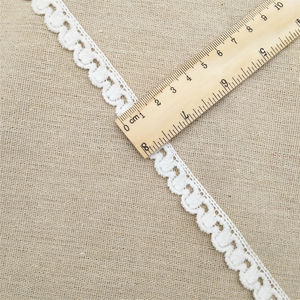 Encaje francés estampado de algodón blanco de alta calidad para prendas y accesorios de bolsos - Product Image 5