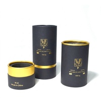 Emballage de parfum de luxe personnalisé en tube de papier, boîte-cadeau cylindrique rigide avec logo et insert pour flacons de parfum