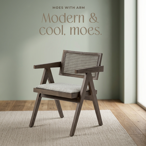 Fauteuil de salle à manger moderne en bois massif avec revêtement en microfibre, design durable pour les salles à manger à domicile - Product Image 2