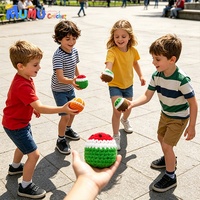Ballon Hacky Sack en crochet fait main, ballon à tricoter avec logo personnalisé, cadeau promotionnel, ballon de jonglage, vente en gros