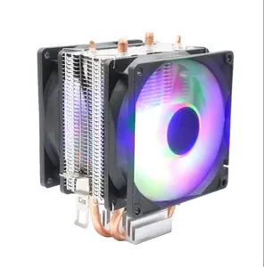 Factory Direct Wholesale OEM/ODM 2 4 6 Copper Heat Pipes ARGB CPU Air Cooler Dual Tower for Computer Case 120mm fan