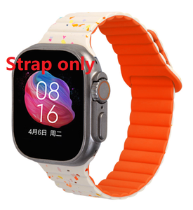 สายนาฬิกาซิลิโคนขายส่งจากโรงงานสำหรับ Apple Watch S10 11 46 มม. Ultra 49 มม. SE 44 มม. สายนาฬิกาแม่เหล็กแบบสปอร์ต - Product Image 1
