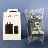 Chargeur ultra rapide EU US 45W 65W GaN Type-c Chargeur rapide mural 45W USB C pour chargeurs Samsung Galaxy S21 S22 S24 Note20