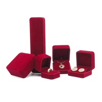 Boîte d'emballage pour bijoux en diamant très vendue, boîte à anneaux écologique, boîtes à anneaux personnalisées, emballage carré en velours pour bijoux