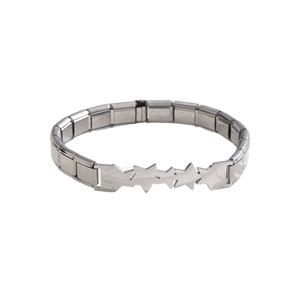 Bracelet à breloques italien tendance AliExpress pour femme, en acier inoxydable 9 mm, accessoires de mode DIY pour cadeau - Product Image 5