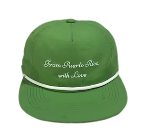 Gorra Snapback Personalizada al por Mayor con Logotipo Bordado de 5 Paneles, Visera Plana, Sin Estructura, de Nylon con Cuerda, Unisex para Hombres y Mujeres - Product Image 1