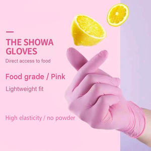 Disposable Nitrile <strong>Gloves</strong> 100Pcs Pink Latex Free Waterproof Household Dishwashing <strong>Glove</strong> Non Slip Cooking Salon Tatoo Home <strong>Gloves</strong> - Product Image 3