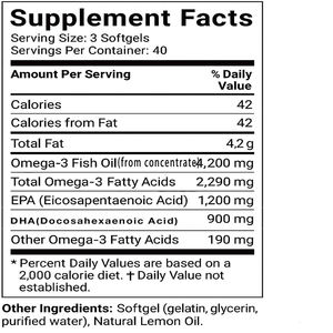 Cápsulas de aceite de pescado Omega-3 EPA de ALTA CALIDAD, suplemento en cápsulas blandas, AUMENTA LA INMUNITADE Y TIENE Efecto Antiinflamatorio - Product Image 6