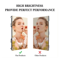 P0.93 P1.25 P1.8 P1.56mm kecil Pixel Pitch Cob dalam ruangan layar tampilan Led nada halus tampilan Led untuk iklan film teater