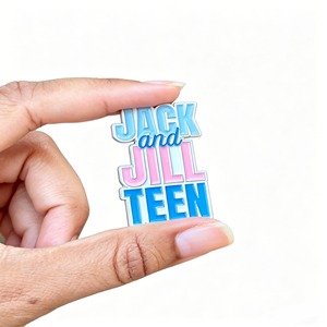 Spilla Personalizzabile con Logo a Lettere Greche <span class=keywords><strong>Jack</strong></span> e <span class=keywords><strong>Jill</strong></span>, Adatta per Feste di Confraternite, Spilla per Feste di Confraternite JJ - Product Image 3
