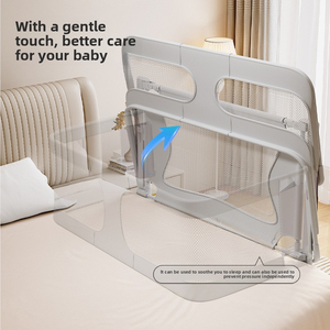Barandilla de Seguridad Plegable y Portátil para Cama de Bebé, Barrera de Seguridad para Recién Nacidos, Cuna Anti-Presión para Dormitorio o Sala de Estar - Product Image 2