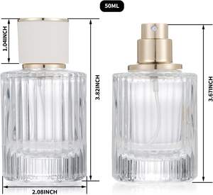 Botellas de vidrio redondas personalizadas de alta calidad para Perfumes 100mL 30ml 50mL al por mayor - Product Image 3