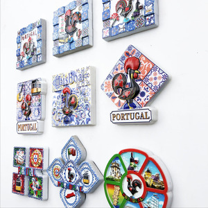 Imán de <span class=keywords><strong>nevera</strong></span> magnético, artesanal, decorativo, conmemorativo, turístico, impreso en 3D, portugués, para comercio electrónico transfronterizo - Product Image 2