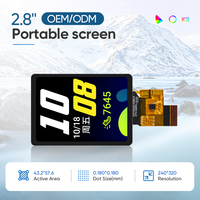 Modul Layar LCD TFT IPS 2,8 Inci dengan Kecerahan 1000 & Disipasi Panas yang Sangat Baik, Layar Luar Ruangan dengan Lampu Latar LED