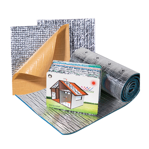 <span class=keywords><strong>Isolant</strong></span> de bouclier thermique de barrière radiante ignifuge fermée d'isolation de mousse d'aluminium de XPE pour l'isolation de toit - Product Image 3