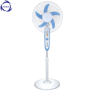 Ronde base zonne-energie 12 volt dc voetstuk fan met timer