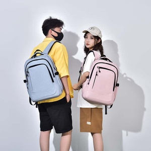 Minimalist Fashion Softback Backpack 20-37L Waterproof Oxford Unisex Daily Use Casual Zipper Closure USB for Office - Product Image 1