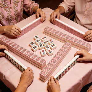 Fichas de Mahjong Americanas de Acrílico Rosa en Oferta, para Uso Doméstico, Juego de Regalo, Juegos de Casino, Juegos de Mahjong Americanos - Product Image 4