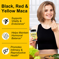 ArtoaLabs Stock Granules de Maca 1900mg Capsules de racine de Maca Énergie Vitalité Masculine Adulte Endurance Suppléments Énergétiques à Base de Plantes