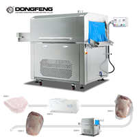 Machine de mise sous film rétractable et d'emballage sous vide alimentaire électrique automatique à eau chaude de grande taille, équipement de rétraction à l'eau chaude