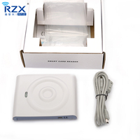 Lector a prueba de agua RZX Lector de tarjetas inteligentes con chip NFC D8 USB ISO14443A/ISO15693 Protocolo 13,56 MHz HF Lector programable RFID de escritorio