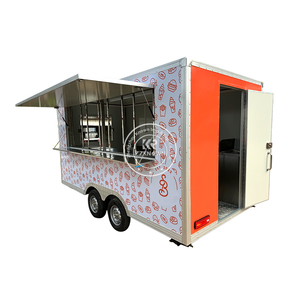 Camion de restauration mobile personnalisable avec tôle d'acier galvanisé et tube carré pour la crème glacée et les collations - Product Image 1