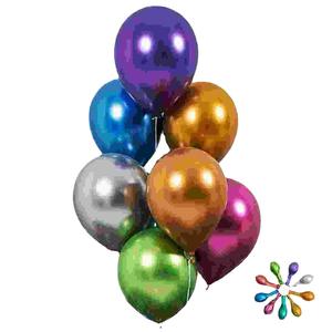 Chrome Finish Latex <strong>Balloons</strong> Bulk Pack 5 10 12 Inch Thick Metallic Party Decor Eco Friendly for Celebrations - Product Image 5