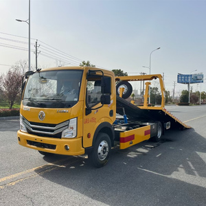 Camion de remorquage à plateau plat Dongfeng Ton 3 tonnes 4*2 Camions de remorquage de dépannage 190 ch Diesel Remorqueur de récupération avec frein à air à vendre - Product Image 4