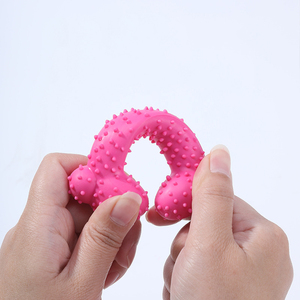 Venta al por mayor del fabricante masticar rosa amarillo azul perro tpr hueso Juguetes - Product Image 2