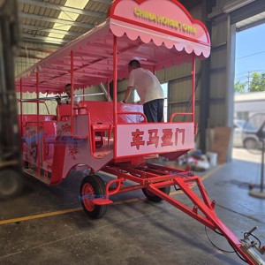 รถม้าชมวิวไฟฟ้าขนาดใหญ่สำหรับสวนสนุก รถม้าชมวิวแบบหลายที่นั่ง รถม้าชมวิวรุ่นใหม่ ราคาโรงงาน - Product Image 2