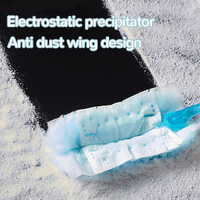 Kit de dépoussiérage ménager personnalisé plumeau rotatif électrostatique avec poignée flexible en PP