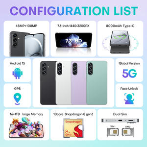 Nouveau téléphone <span class=keywords><strong>intelligent</strong></span> 5G A56 transfrontalier Android 15 à grand écran HD, 16 Go 1 To, fabricant d'origine Chine, MediaTek Quad-Core, Type-C - Product Image 3