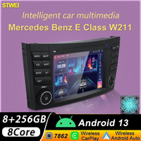 Autoradio stéréo STWEI 8 cœurs pour Benz Classe E W211 2002-2009 CLS-CLK-Classe G W463 W209 W219 GPS Navi Carplay Multimedia Player