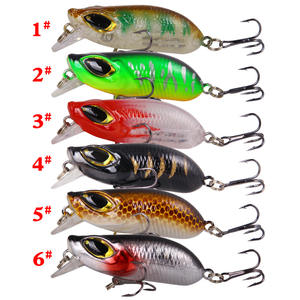 Leurre crankbait Rocking Little Villain 60mm 7.5g, appât dur réaliste avec sonnette pour la pêche au bar - Product Image 2