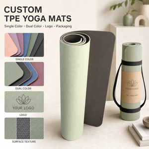 Tapete de Yoga Profesional de TPE de Dos Tonos, Alta Densidad, No Tóxico, para Estudio Profesional, Fabricante Mayorista - Yugaland - Product Image 2