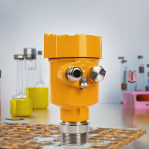 Высококачественный радарный датчик уровня жидкости Hua Liu 80 ГГц, желтый, из алюминия/нержавеющей стали, угол луча 8°, точность 1 мм, IP68 - Product Image 3