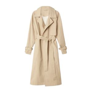 Custom Waterproof 100% Cotton Loose Fit Classic Long Trench Coat <b>for</b> <b>Women</b> - Product Image 1