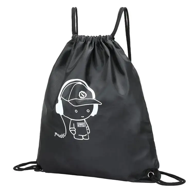 Fabriek Groothandel Custom Waterdichte Biologisch Afbreekbare Nylon Polyester Drawstring Tas Rugzak Met Custom Logo