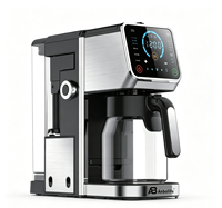 Cafetera de Goteo Automática Programable Anbolife con Jarra de Vidrio, Acero Inoxidable, OEM, Uso en Hoteles, Portátil