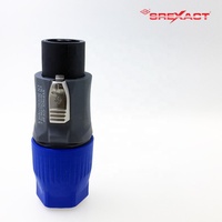 Connecteur audio étanche 8 broches de type femelle en laiton plaqué argent avec boîtier en nylon, pratique et à visser
