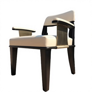Luxury Art Deco <b>Dining</b> Chair with Brass Metal Accents, Modern Velvet Upholstered <b>Armchair</b> for Villa Living Room - Product Image 1